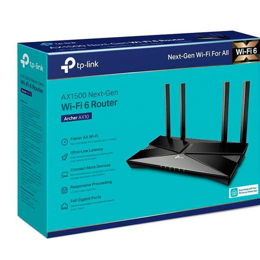 Router Tp-Link Archer Ax10 Ax1500 Gigabit 4 Antenas Wifi 6